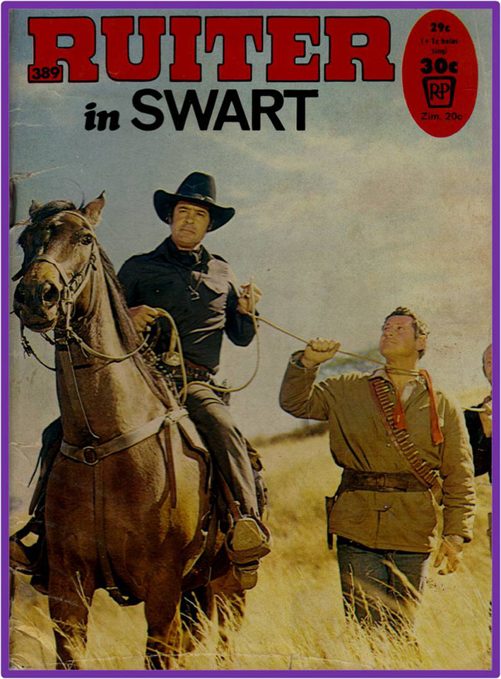 Ruiter in Swart